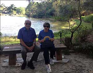 Elderly Couple in South Florida Park